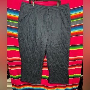 NWT Lucy & Yak Chester Trousers Quilted DEADSTOCK COTTON - Varsity Blue Size 2XL